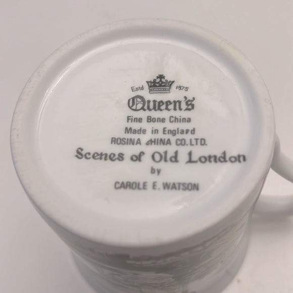 Queen’s England Bone China Rosina London Bridge Tower of London Coffee Mug - Picture 6 of 7